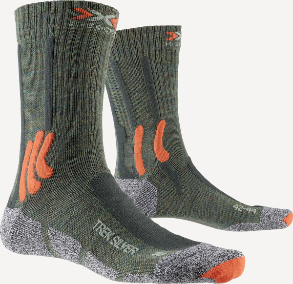 Носки X-Socks Trek Silver (; 45-47; E055 olive mel/x-or/gr mel)